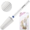 PANA 1-Way Volcano Carbide Bit 3/32" Shank Size - (Silver, Medium Grit) - Fast remove Acrylic or Hard Gel Nail Drill Bit for Manicure Pedicure Salon Professional or Beginner view 3