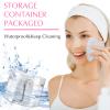Nuenen 60 Pieces Facial Sponges with Container, Heart Shape Compressed Face Sponges Natural Cleaning Pads for Washing Face Cleaning Exfoliating Esthetician Makeup Removal(White) view 4