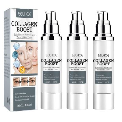 3Pcs EELHOE Collagen Boost Anti Aging Serum, EELHOE Anti-Wrinkle Cream, Voletas Collagen Boost Anti-Aging Serum