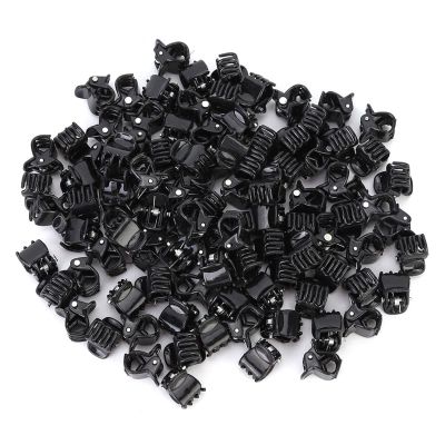 100PCS Plastic Mini Clips Jaw Clips Non Slip Hair Clip Clamps Small Hair Crown Claws Pins Clamps for Girls and Women Claws Hair Clip Accessories