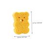 FOMIYES 4pcs Bath Sponge Soft Cartoon Bath Scrubbers for Toddlers Includes Duck and Bunny Designs view 2
