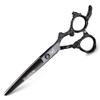 XUANFENG 6 inch for Home or Barber Store Cutting Scissors and thinning Scissors 9cr18 Steel Hair Scissors haircutting Scissors (Black Cutting Scissors) view 1