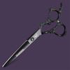 XUANFENG 6 inch for Home or Barber Store Cutting Scissors and thinning Scissors 9cr18 Steel Hair Scissors haircutting Scissors (Black Cutting Scissors) view 2