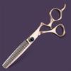 XUANFENG Comfort Grip 6" JP440C Steel Hair Scissors Haircutting Scissors for Home or Barber Store Cutting Scissors and thinning Scissors (Pink 2 pcs) view 3