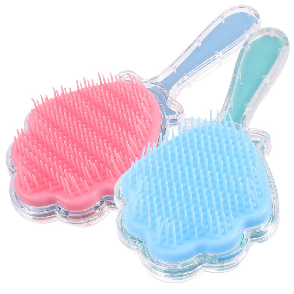 GLEAVI Scalp Cleaning Comb Detangler Brush Massage Paddle for Women Men Boys and Girls 2pcs