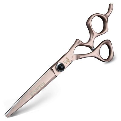 XUANFENG Comfort Grip 6" JP440C Steel Hair Scissors Haircutting Scissors for Home or Barber Store Cutting Scissors and thinning Scissors (Pink Cutting Scissors)
