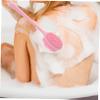 Mikinona Ergonomic Bath Brush Set Silicone Pp Material Back Brush for Shower Bath Scrubber for Cleaning Bathroom view 4