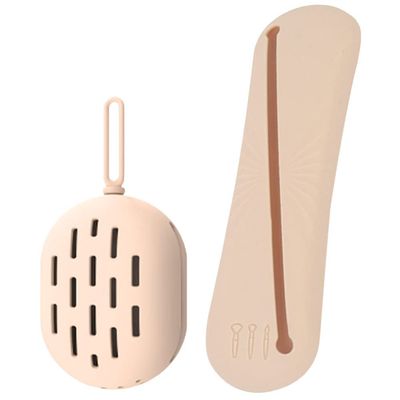 Beaupretty 1set Makeup Brush Holder and Beauty Sponge Case Organizer Makeup Brush Storage for to Clean Compact Design Includes
