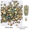 Rhinestones flat back gems round DIY decorative Nail Face and apparel accessories ss3-20 mix size(4320pcs ghost light) view 3