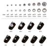 Rhinestones flat back gems round DIY decorative Nail Face and apparel accessories ss3-20 mix size(4320pcs transparent gray) view 4