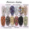 Rhinestones flat back gems round DIY decorative Nail Face and apparel accessories ss3-20 mix size(4320pcs blue moonlight) view 2