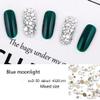 Rhinestones flat back gems round DIY decorative Nail Face and apparel accessories ss3-20 mix size(4320pcs blue moonlight) view 3