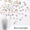 Rhinestones flat back gems round DIY decorative Nail Face and apparel accessories ss3-20 mix size(4320pcs blue moonlight) view 4