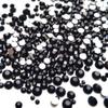 Rhinestones flat back gems round DIY decorative Nail Face and apparel accessories ss3-20 mix size(4320pcs black) view 1