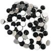 Rhinestones flat back gems round DIY decorative Nail Face and apparel accessories ss3-20 mix size(4320pcs black) view 3