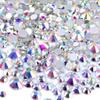 Rhinestones flat back gems round DIY decorative Nail Face and apparel accessories ss3-20 mix size(4320pcs crystal AB) view 1