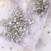 Rhinestones flat back gems round DIY decorative Nail Face and apparel accessories ss3-20 mix size(4320pcs crystal AB) view 3