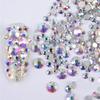 Rhinestones flat back gems round DIY decorative Nail Face and apparel accessories ss3-20 mix size(4320pcs crystal AB) view 4