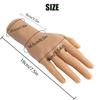 A Pair Hand Nail Art Soft Practice Hands Flexible Silicone Prosthetic Hands Manicure Tools - Fingers can be Bent - Reusable, for Tattoo Artists and Beginners (Wheat) view 2