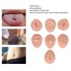 Body Piercing Practice Model, Simulation Silicone Piercing Practice Body Parts, for Practice Eyebrow, Nose, Lips, Tongue, Belly and Ear Piercing (Light Skin Color) view 2