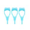 3PCS Blue Plastic 3 in 1 Eyelash Tool Makeup Upper Lower Eye Lash Mascara Shield Guard Applicator with Comb Eyelashes Curlers Shields Applicators view 1