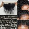13x4 Lace Frontal Closure Deep Wave Human Hair Ear To Ear Free Part Swiss Lace 100% Unprocessed Brazilian Virgin Hair Natural Black 10 Inch Glisdia Hair view 3