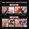 Makartt 500Pcs Soft Gel Full Cover Nail Tips, Medium Coffin Clear Fake Nail Tips Bundle with Makartt Super Strong Nail Glue for Acrylic Nails Press On Nails Nail Tips Glue view 4