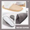 Ciieeo 10pairs Portable Travel Slippers for Men and Women Comfy Closed Toe Folding Slippers Skid Design for Hotels Home and Spas Includes view 2