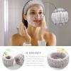 Acenail Spa Headband for Washing Face Makeup Head Band Skincare Headbands Fuzzy Wrist Bands Soft Facial Hair Bands Coral Fleece Towel Hair Band Shower Skin Care Head Bands Face Wash Headbands for view 4