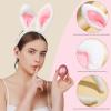 Acenail Bunny Ears White Rabbit Ears Furry Bunny Ears Headbands Cosplay Accessories Party Costume Hair Accessories for Women(A-Classic) view 3