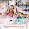 Acenail Bunny Ears White Rabbit Ears Furry Bunny Ears Headbands Cosplay Accessories Party Costume Hair Accessories for Women(A-Classic) view 4