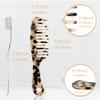 Large Wide Tooth Hair Comb, LADYAMZ [Tortoise Shell] Cellulose Acetate Round Tooth Comb for Straight/Curly Hair,Short/Long Hair Women Men or Kids, Easy Detangling Wet or Dry, Anti-static(2pcs) view 2