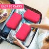 6 Pcs Preppy Patch Makeup Bag PU Leather Cosmetic Bag Waterproof Neat Travel Toiletry Pouch Portable Makeup Bag for Women Friends Cosmetic Organizer Travel Toiletry Pencil Case (Rose Red) view 3