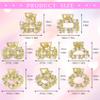 8 PCS Mini Pearl Hair Clips, PAGOW Gold Rhinestone Pearl Metal Claw Clips, Bangs Styling Claw Clips, Faux Pearls Crystal Sparkly Hairpins Hair Accessories for Women And Girls (8 Designs) view 3