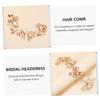 minkissy Luxurious Bridal Hair Comb and Accents Elegant Floral Headband Accessory for Weddings Brides and Special Occasions Design for Lasting Beauty view 3