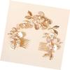 minkissy Luxurious Bridal Hair Comb and Accents Elegant Floral Headband Accessory for Weddings Brides and Special Occasions Design for Lasting Beauty view 4