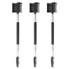 3pcs 3 Head Eyebrow Eyelash Shaper Eyelash Comb Double Head Brush Makeup Grooming Tool Cosmetic with 3 Different Spoolie Brushes for Separating Lashes, Eliminating Mascara Clumps, Grooming Brows view 1