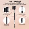 3pcs 3 Head Eyebrow Eyelash Shaper Eyelash Comb Double Head Brush Makeup Grooming Tool Cosmetic with 3 Different Spoolie Brushes for Separating Lashes, Eliminating Mascara Clumps, Grooming Brows view 2