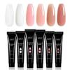 GAOY Poly Gel Set, Nail Extension Gel, 6 Colors Nude Pink Builder Nail Enhancement for Beginner & Professional Salon DIY view 1