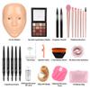 ZTBBRA Kids Makeup Practice Face  5D Silicone Training Head with Full Kit, Reusable Makeup Practice Kit for Beginners, Children & Enthusiasts, Supports False Lashes & Wigs view 2