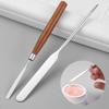 Uonlytech 2pcs Beauty Spatula Handle Makeup Mixing Tools for Foundation Face Nail Polish Easy to Clean for Salons Mixing view 3