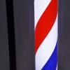 CeRaBuRET 32-inch Barber Pole Red White Blue Stripes with LED Light, Traditional Barber Pole Outside Barber Shop Rotating Light Sign Light Box, 32 * 7.5in view 3