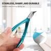 FERYES Toenail Clipper Straight Blade for Ingrown and Thick Nails - Stainless Steel and Sharp Pointed Tip Ingrown Nail Clipper  Wide Jaw Toe Nail Cutter Podiatry Tool Peacock Green view 4
