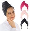 Cacala Terry Cloth Shower Cap for Women  Luxurious Hair Towel Wrap  Non-Frizz Hair Wraps for Women Wet Hair with Holding Loop and Buttons  Highly Absorbent Head Wrap with Accessories  3pcs view 1