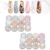 Nail Stickers, 2 Box 12 Styles Nail Foil, Nail Art Decals Stickers Fragments Nail Foil Art Nail Charm, Personally Constructed Manicure Nails Design Decal Decoration Gold Silver Leaf Flakes view 2