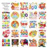 100th Day Of School Temporary Tattoos, 72 pcs Happy 100 Days of School Face Tattoos for Kids 100 Days Smarter Party Supplies, Hooray 100 Days Tattoo Stickers for 100Days Party Decoration, 100 Day of School Gift Bags Fillers view 3