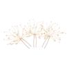 KALLORY 3pcs Head Stick Accessories Hair U Pink Brides Shaped Fork Ornament Crystal Shape Bridesmaids Forks U- Flower Grils Bridesmaid Elegant Wedding Clip Women Leaf Hairpin Pearl Pearls view 1
