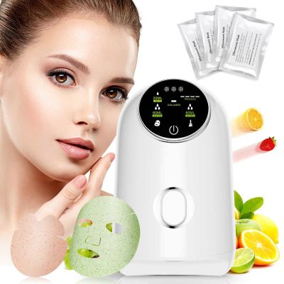 Face Mask Maker Machine kit with 32 Pcs Collagen Pills, DIY Fruit Vegetable Home Facial Mask Maker Machine, Quiet, Beauty Facial SPA, Touchscreen Version