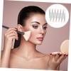 Mobestech 12pcs Fan Shaped Facial Mask Brush Soft and Gentle Makeup Brushes for Skincare Gel Masks and Creams for Professional and Home Use view 3
