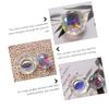 KALLORY Crystal Nail Art Dappen Dish Multi-functional Liquid Powder Mixing Bowl Stylish Water-resistant Crystal Cup for Nail and Home Use for Women view 4